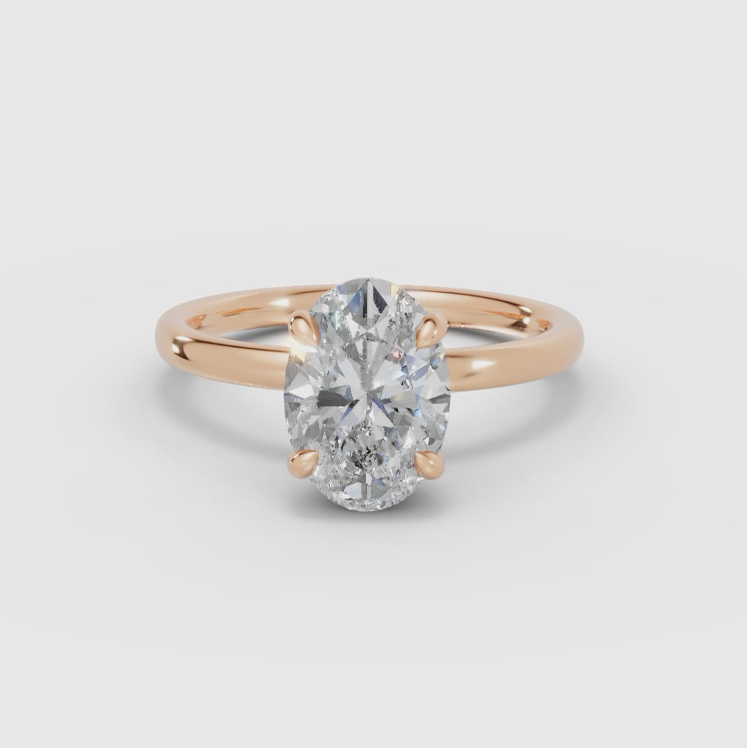 GAIA | Anillo solitario oval
