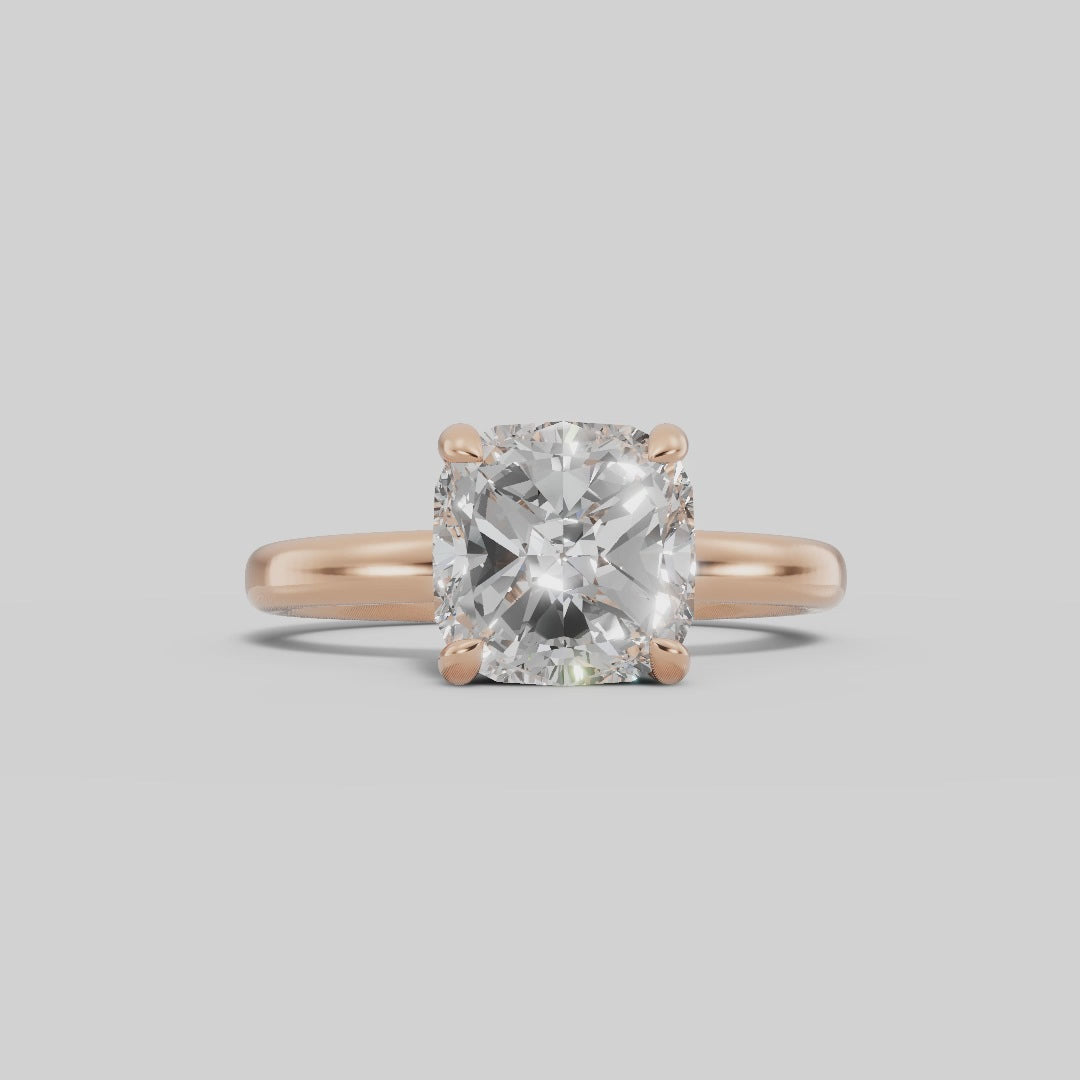 GAIA | Anillo solitario cojín