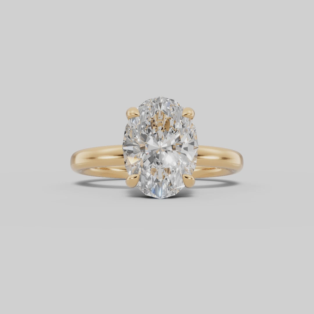 GAIA | Anillo solitario oval