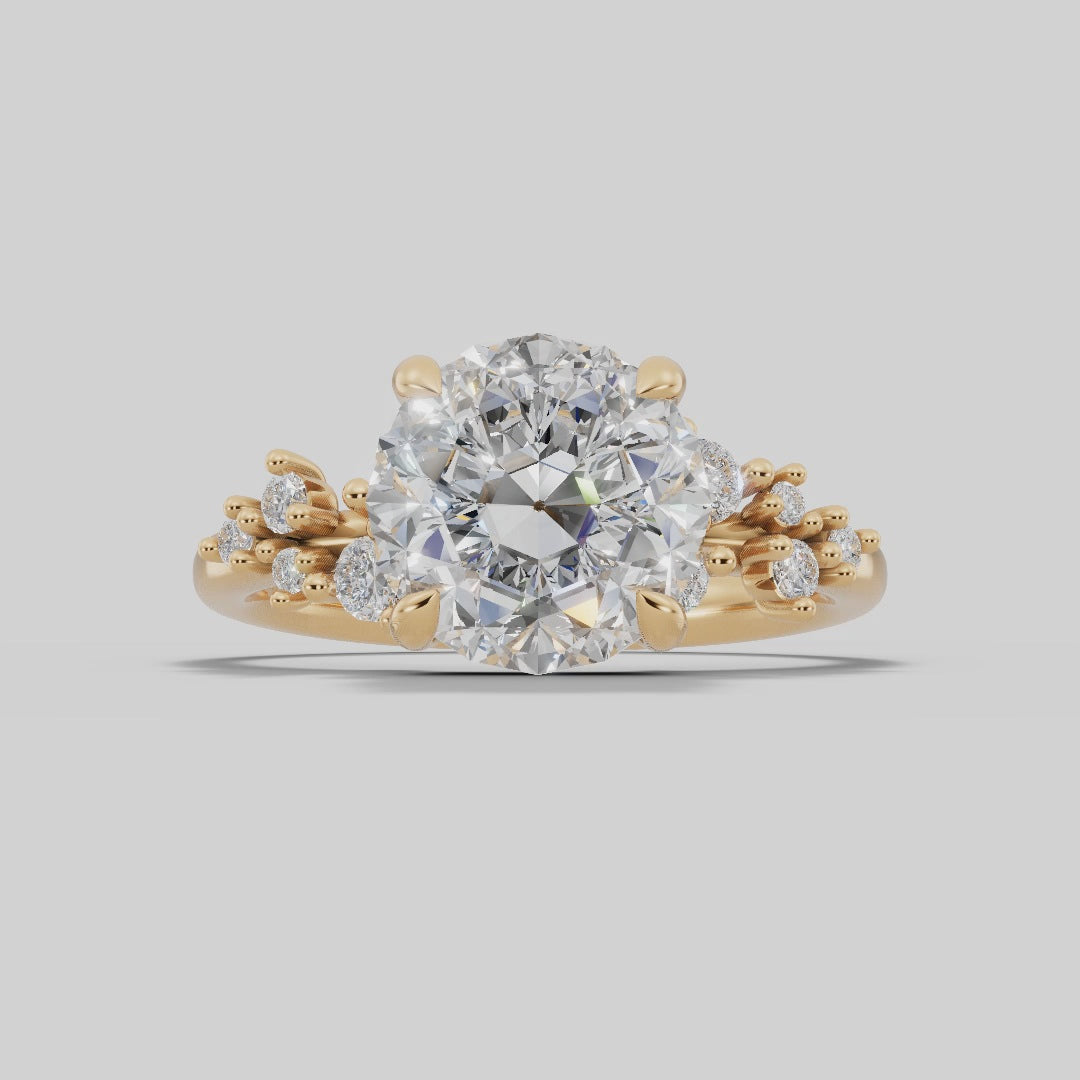 JASMINE | Anillo clúster brillante