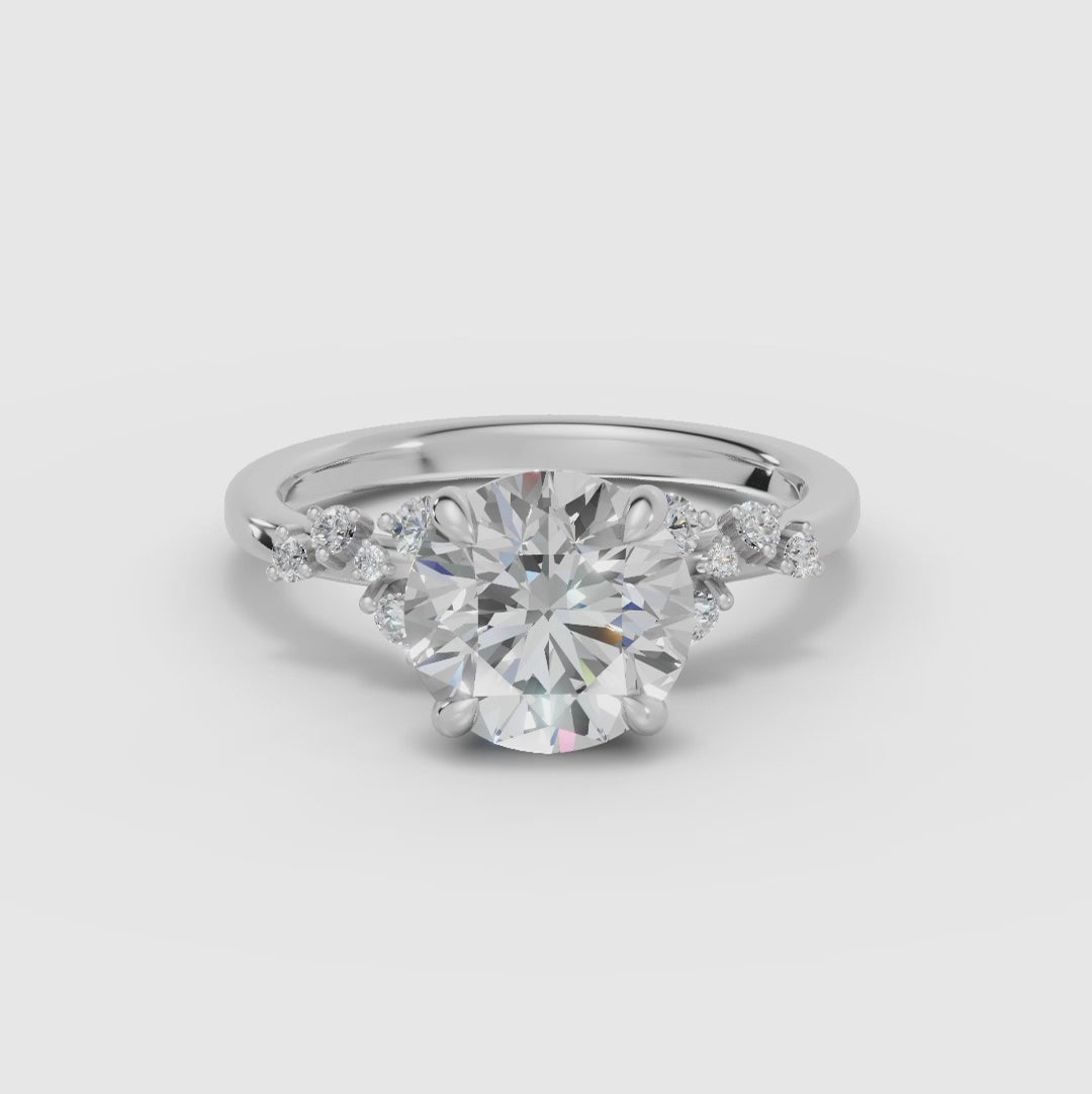 JASMINE | Anillo clúster brillante