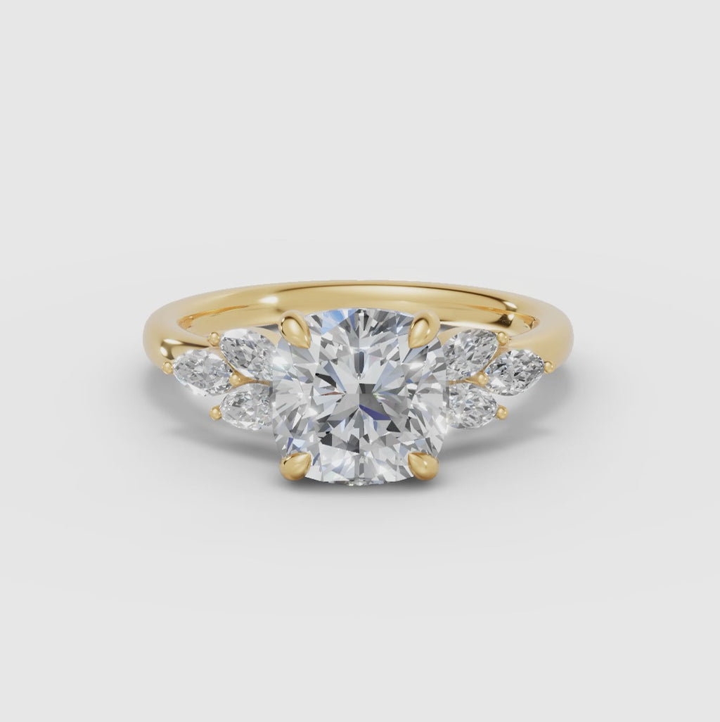 VESTA | Anillo clúster cojín