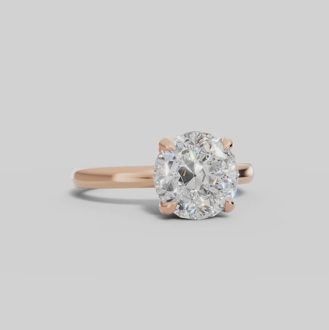 GAIA | Anillo solitario brillante