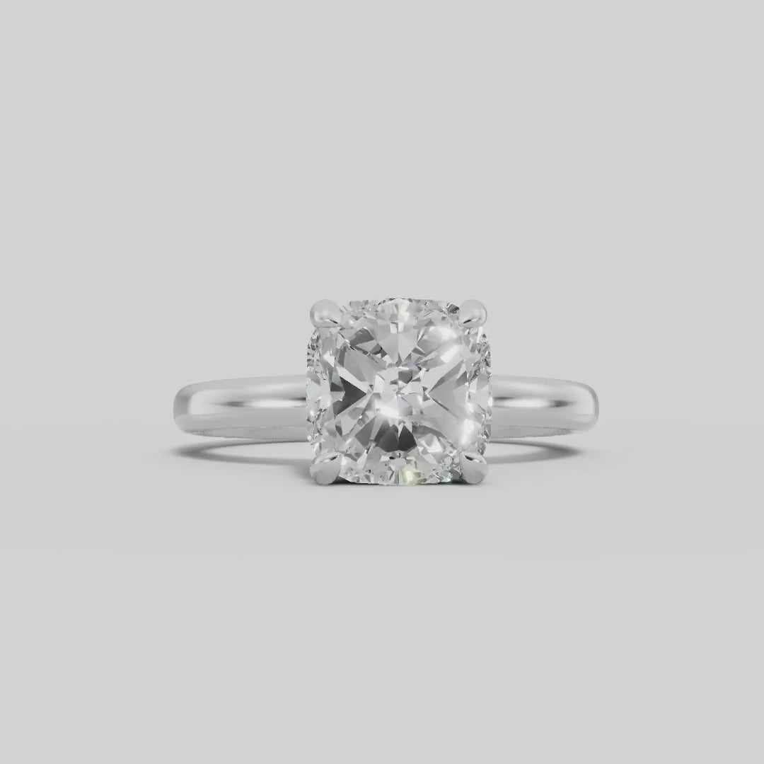 GAIA | Anillo solitario cojín