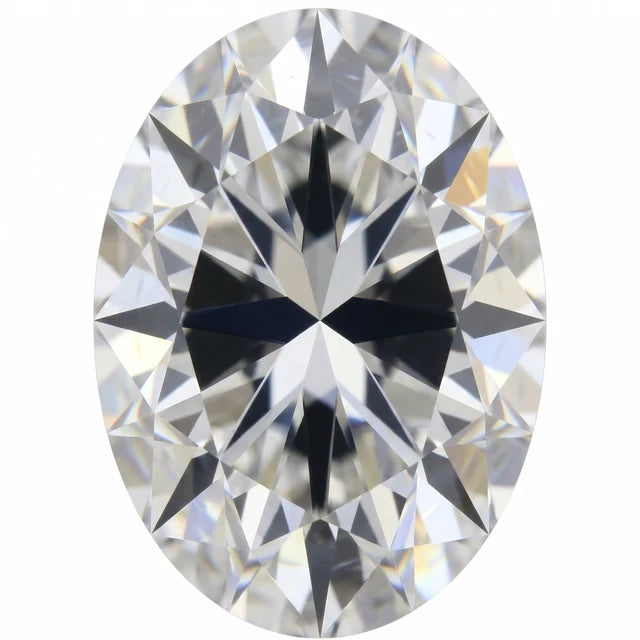 Efecto bowtie en un diamante oval